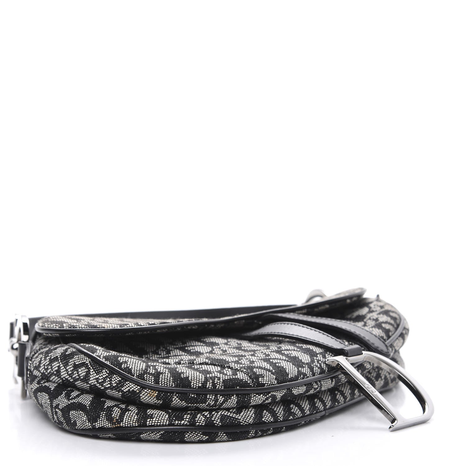 Christian Dior Monogram Saddle Bag Black 4 of 8