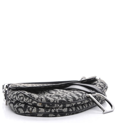 Christian Dior Monogram Saddle Bag Black 4 of 8