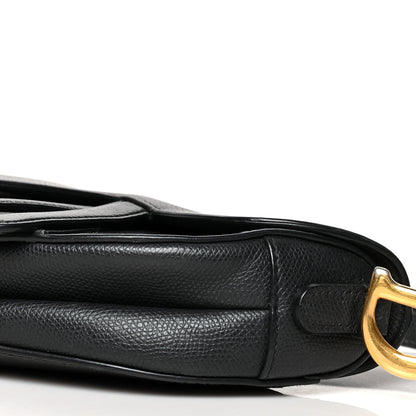 Christian Dior Grained Calfskin Mini Saddle Bag Black 9 of 11