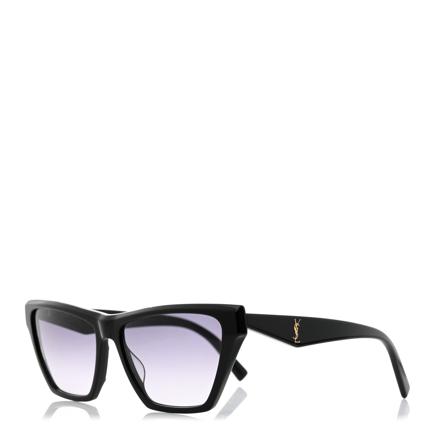 Saint Laurent New Wave SLM103 Kate Cat Eye Sunglasses Black 1 of 7