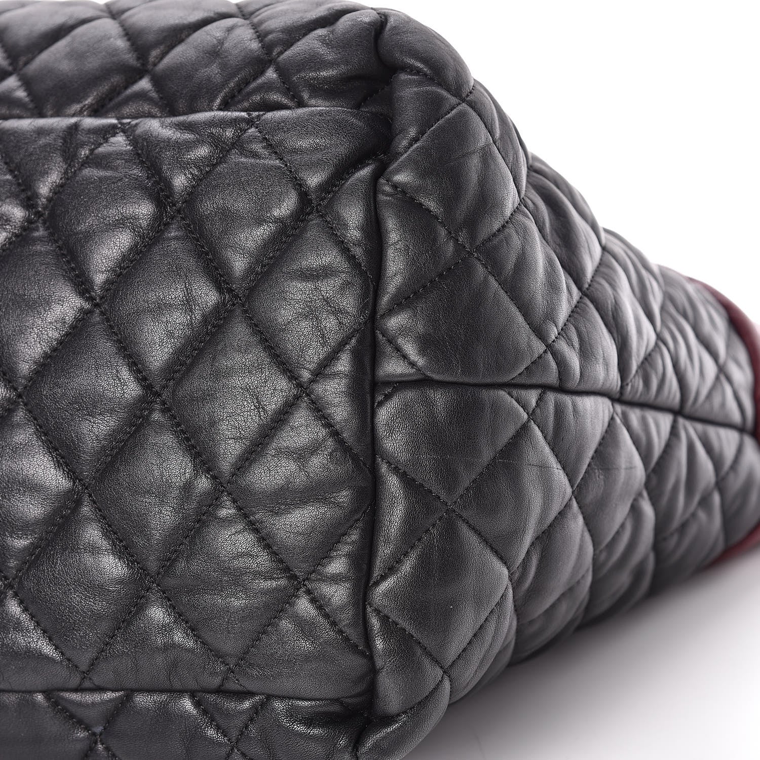 Chanel Lambskin Quilted Medium Coco Cocoon Reversible Tote Black 20 of 21