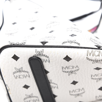 MCM Visetos Medium Project Reversible Shopper Tote White 16 of 22