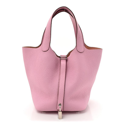 Hermes Taurillon Clemence Picotin Lock 18 PM Mauve Sylvestre 1 of 10