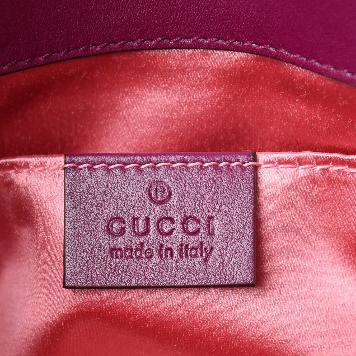 Gucci Velvet Matelasse Mini GG Marmont Shoulder Bag Fuchsia Violet Cyclamen 6 of 10