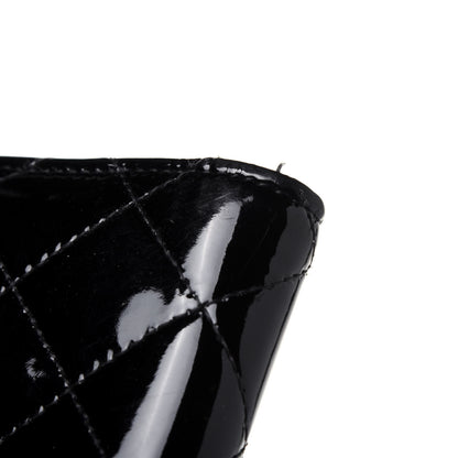 Chanel Patent Quilted Brilliant French Flap Wallet Black 15 of 17