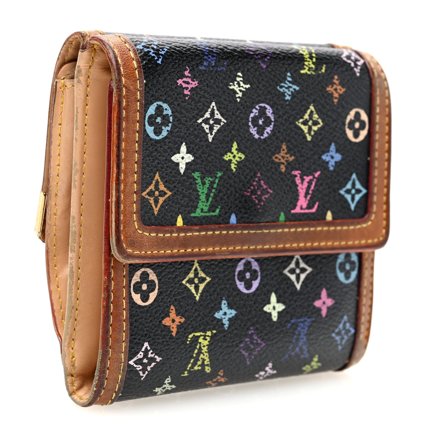 Monogram Multicolor Porte-Monnaie Billets Wallet Black