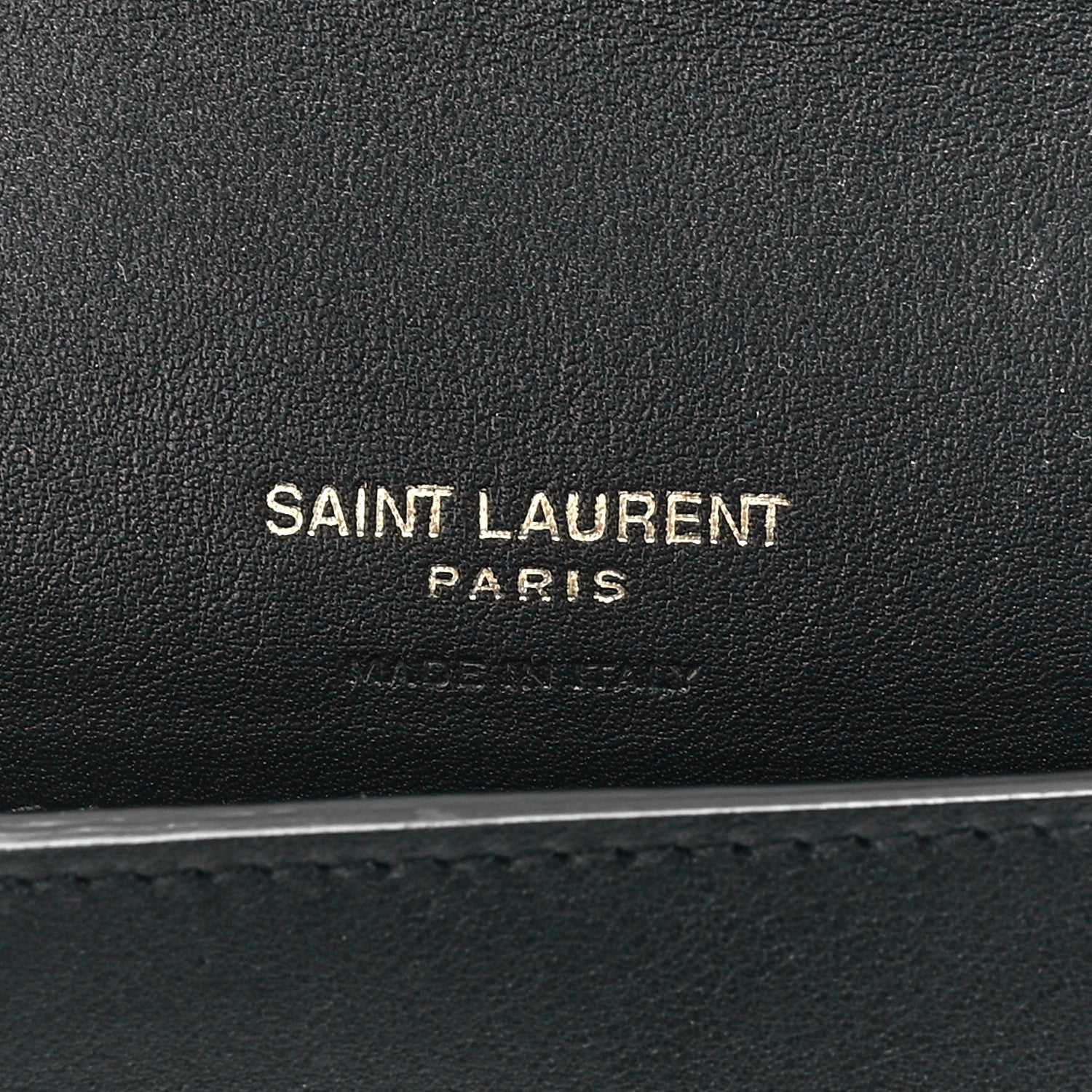 Saint Laurent Canvas Striped Phone Holder Crossbody Beige Black 6 of 10
