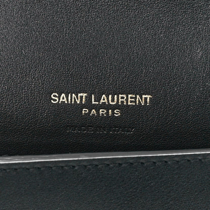 Saint Laurent Canvas Striped Phone Holder Crossbody Beige Black 6 of 10
