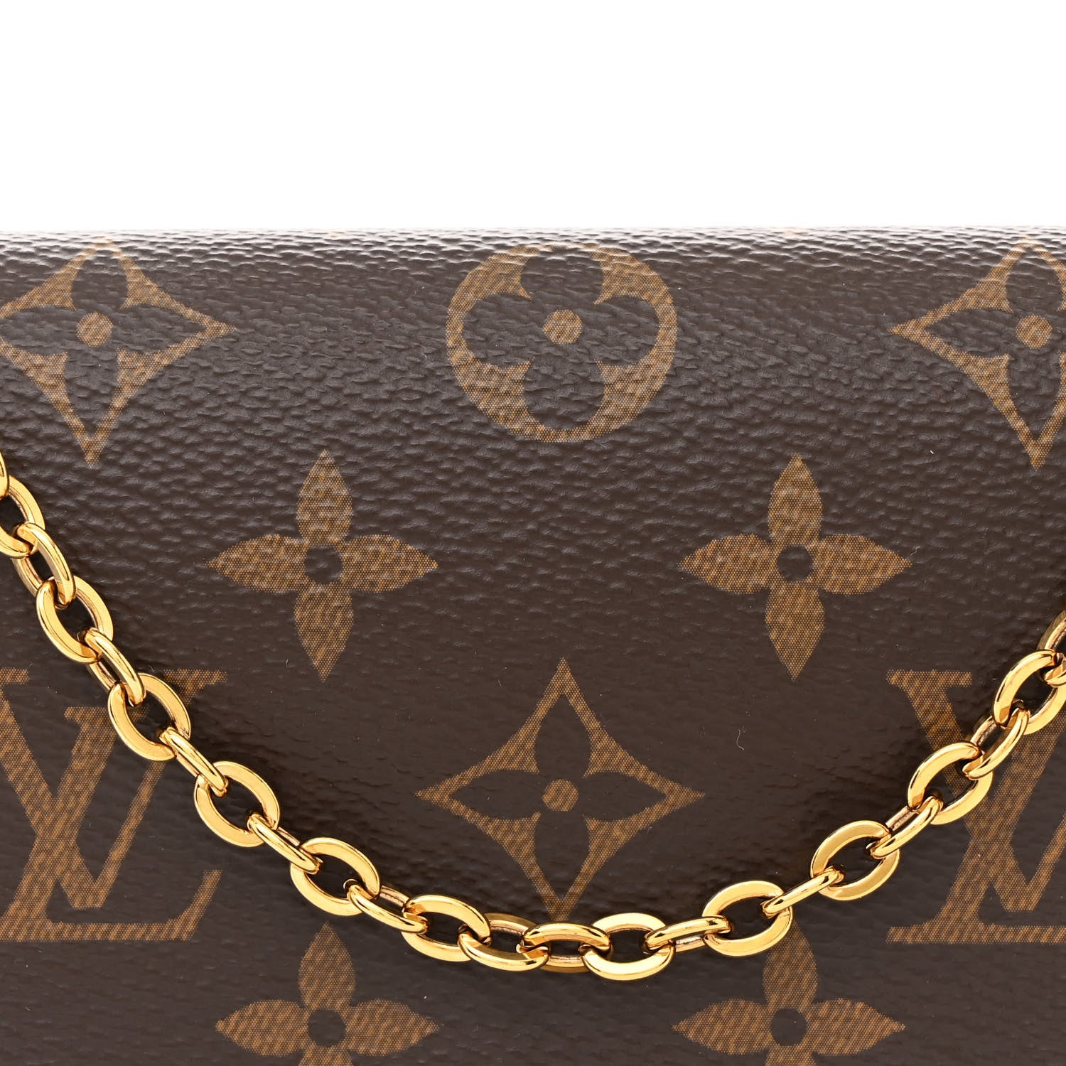 Louis Vuitton Monogram Flore Chain Wallet Fuchsia 1656991