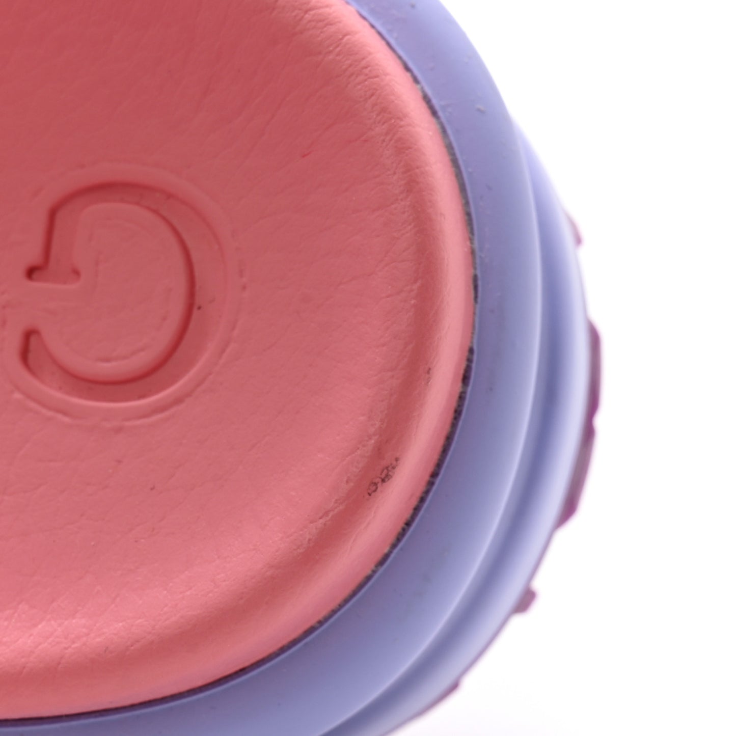 Soft Rubber Womens Interlocking G Platform 42mm Slide Sandals 36 Sugar Pink