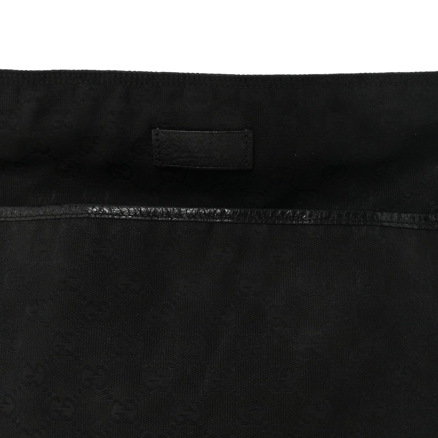 Monogram Web Medium Flat Messenger Bag Black
