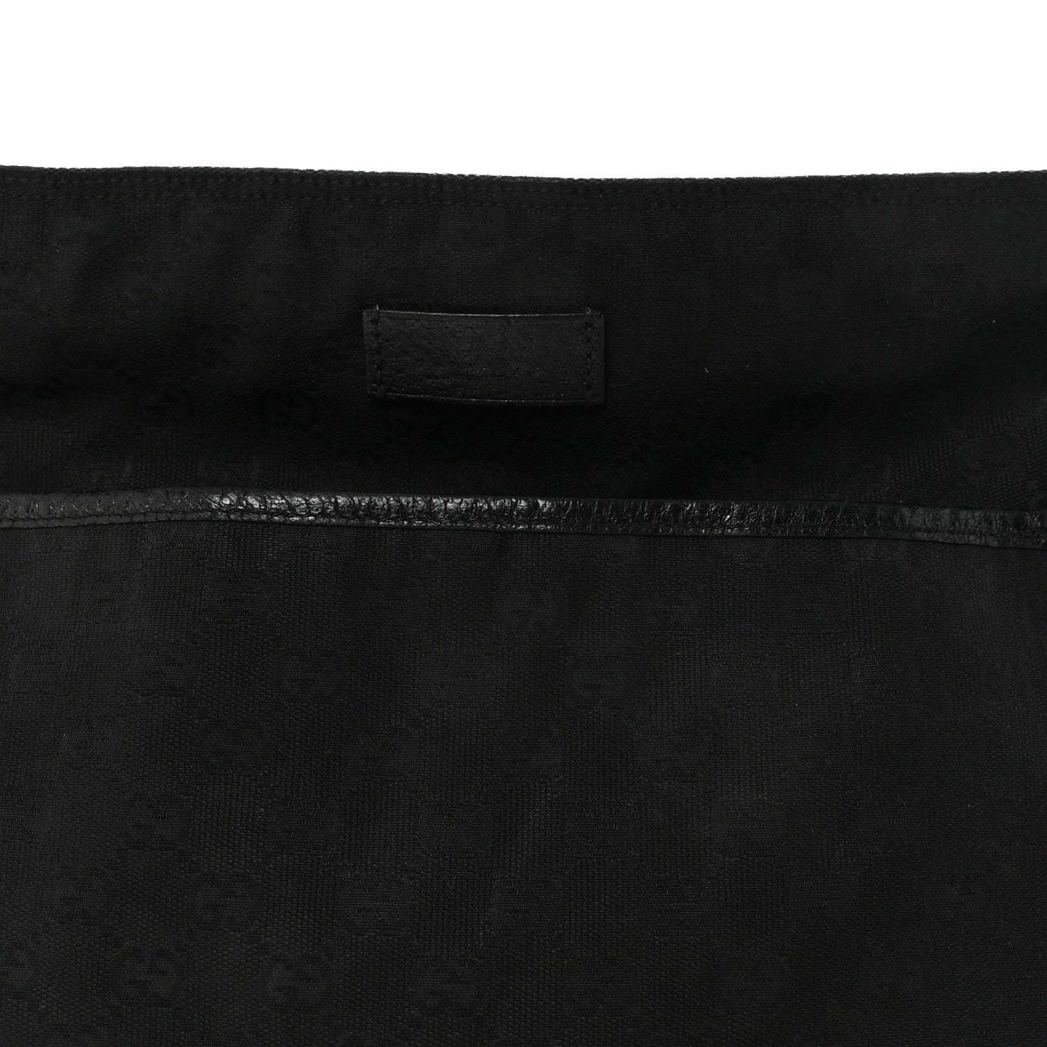 Gucci Monogram Web Medium Flat Messenger Bag Black 8 of 10
