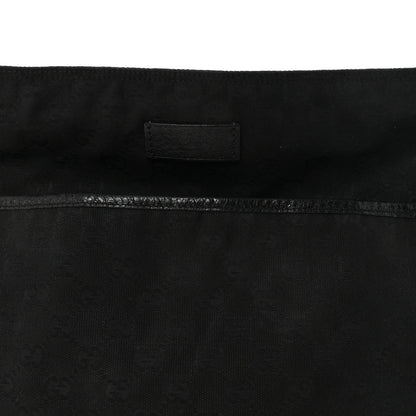 Gucci Monogram Web Medium Flat Messenger Bag Black 8 of 10