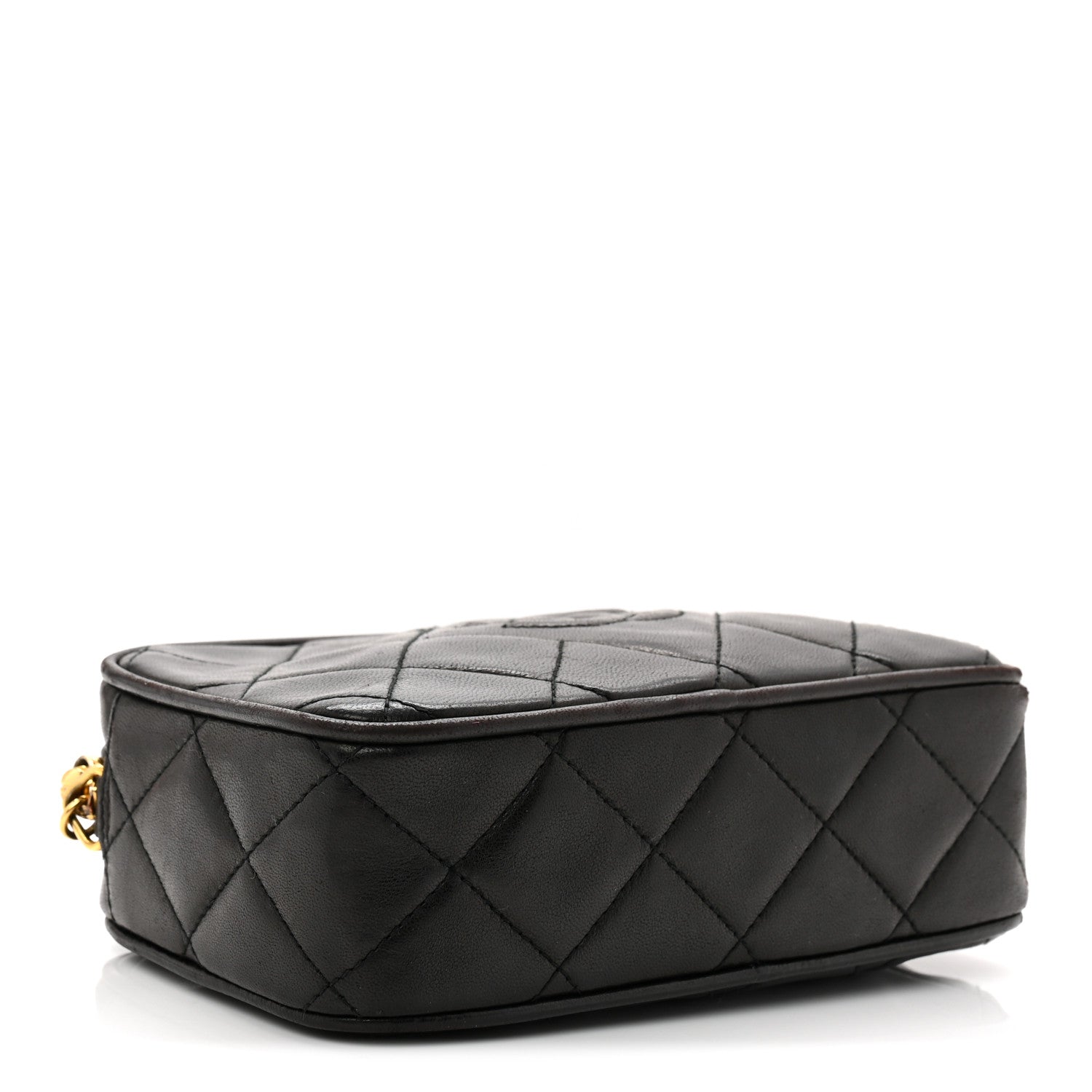 Chanel Lambskin Quilted Tassel Camera Case Black 4 of 11