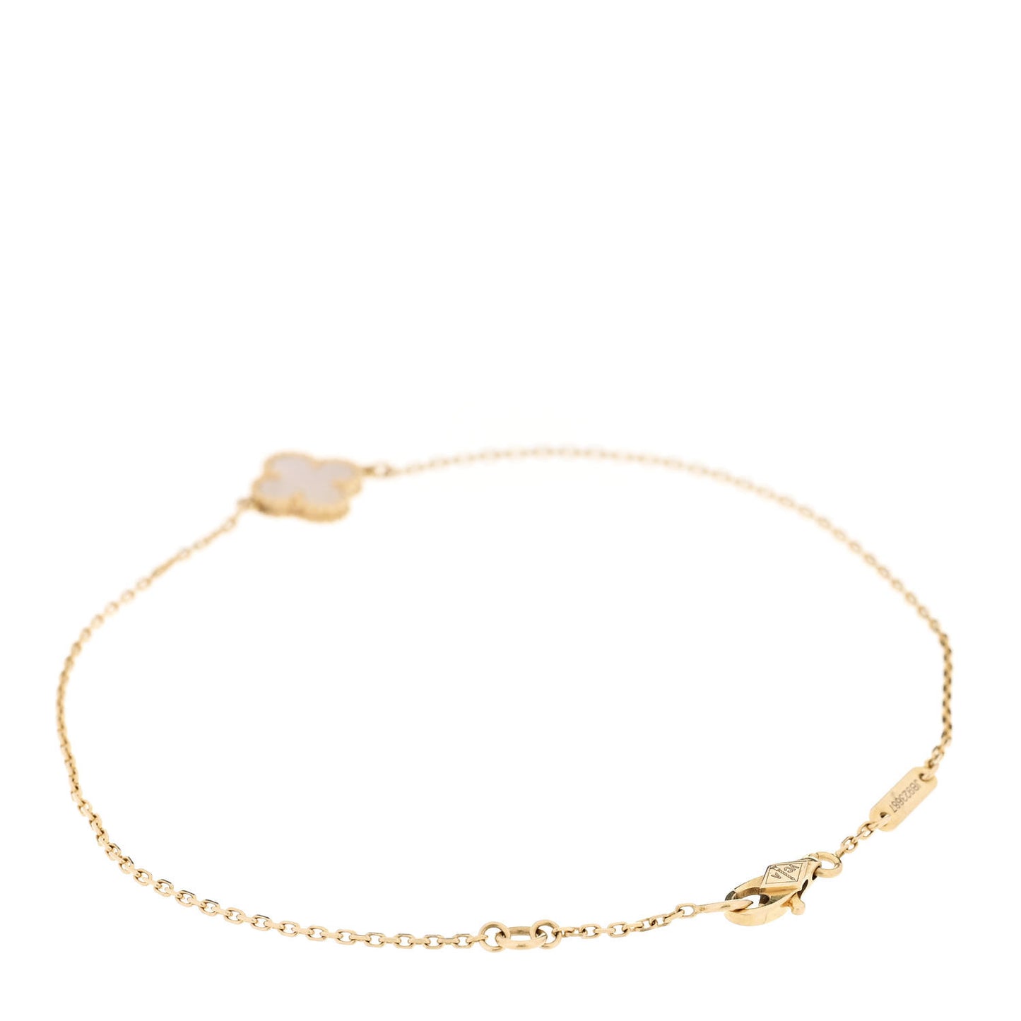 18K Yellow Gold Mother of Pearl Sweet Alhambra Bracelet
