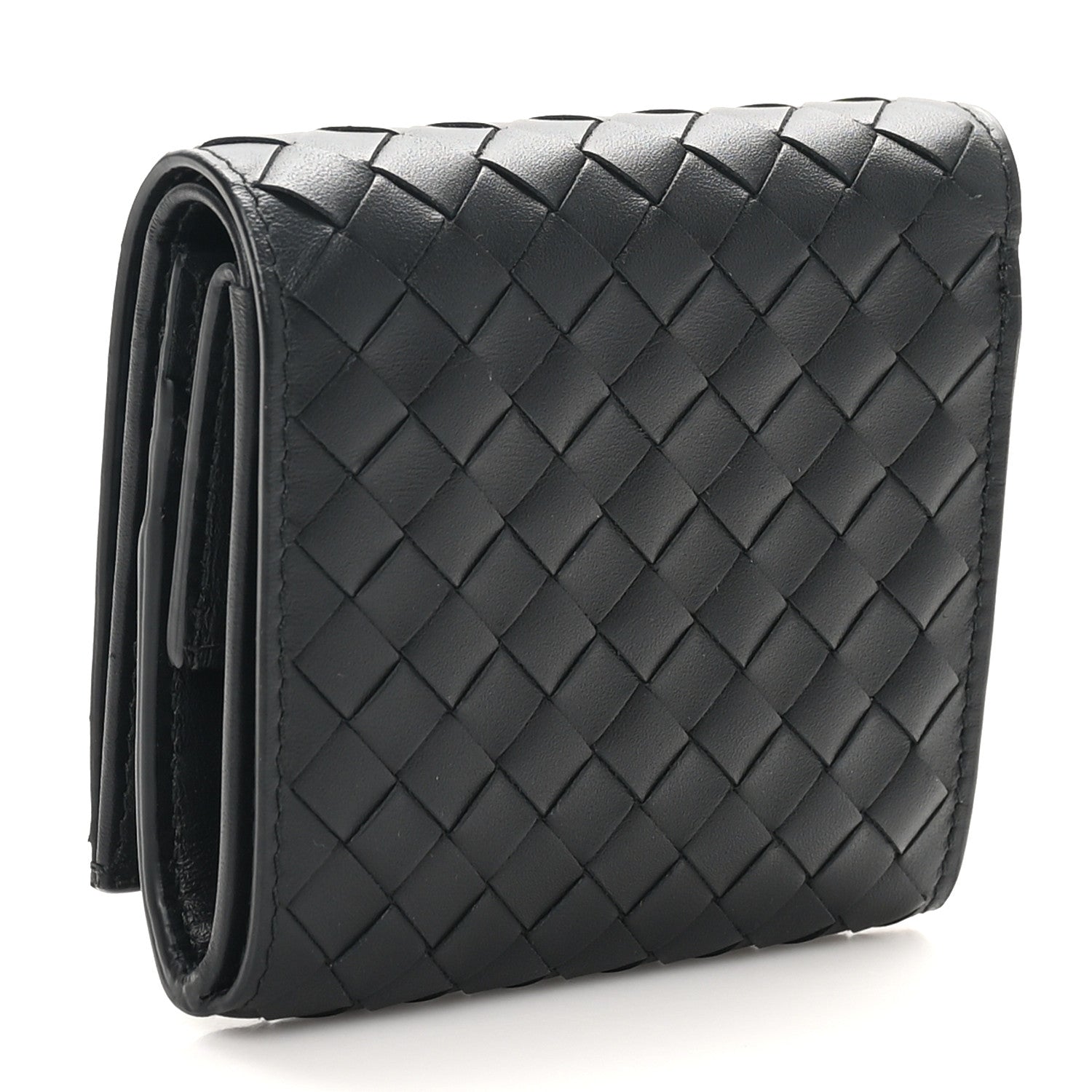 Bottega Veneta Nappa Intrecciato Bi-Fold Wallet Black 3 of 8