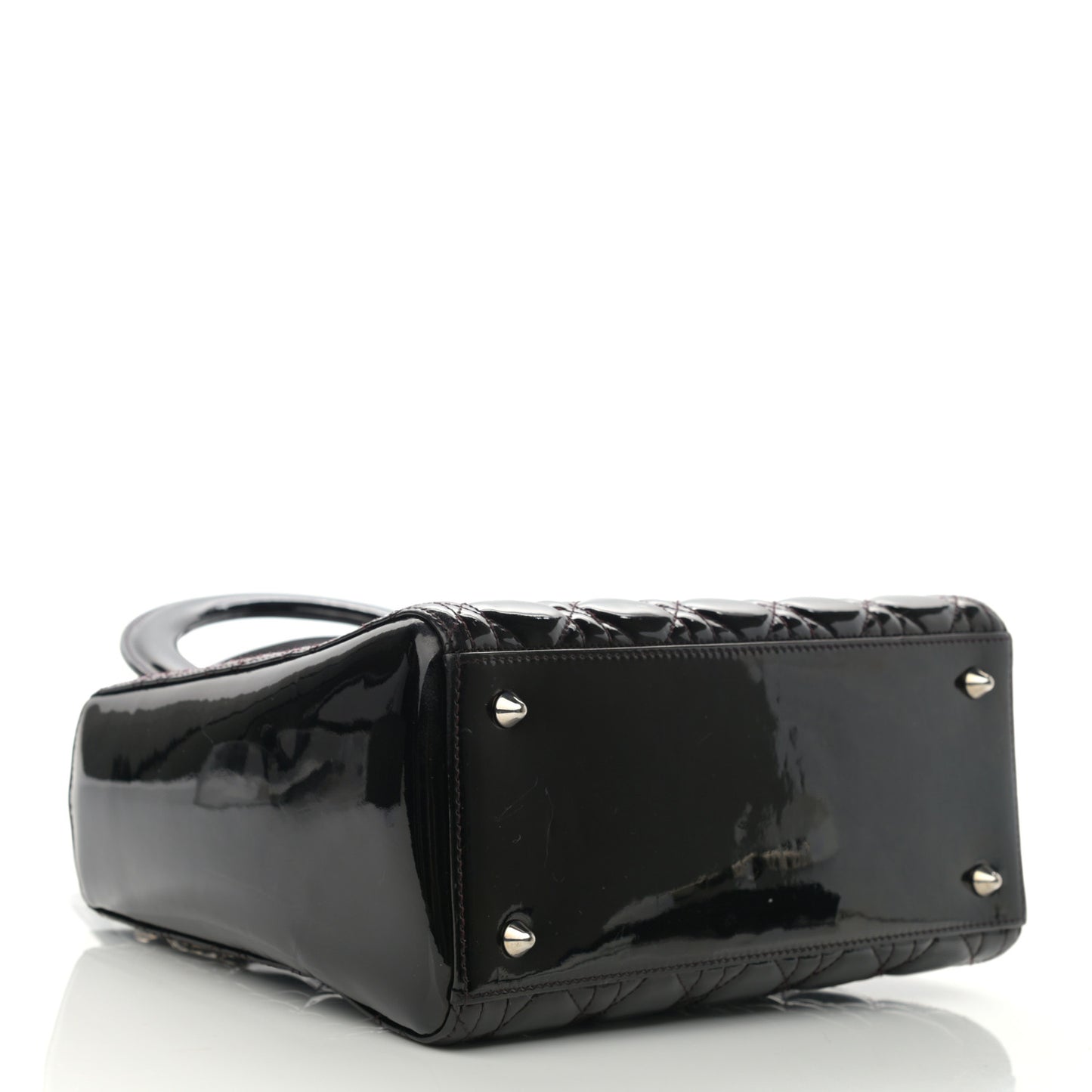 Patent Cannage Medium Lady Dior Black
