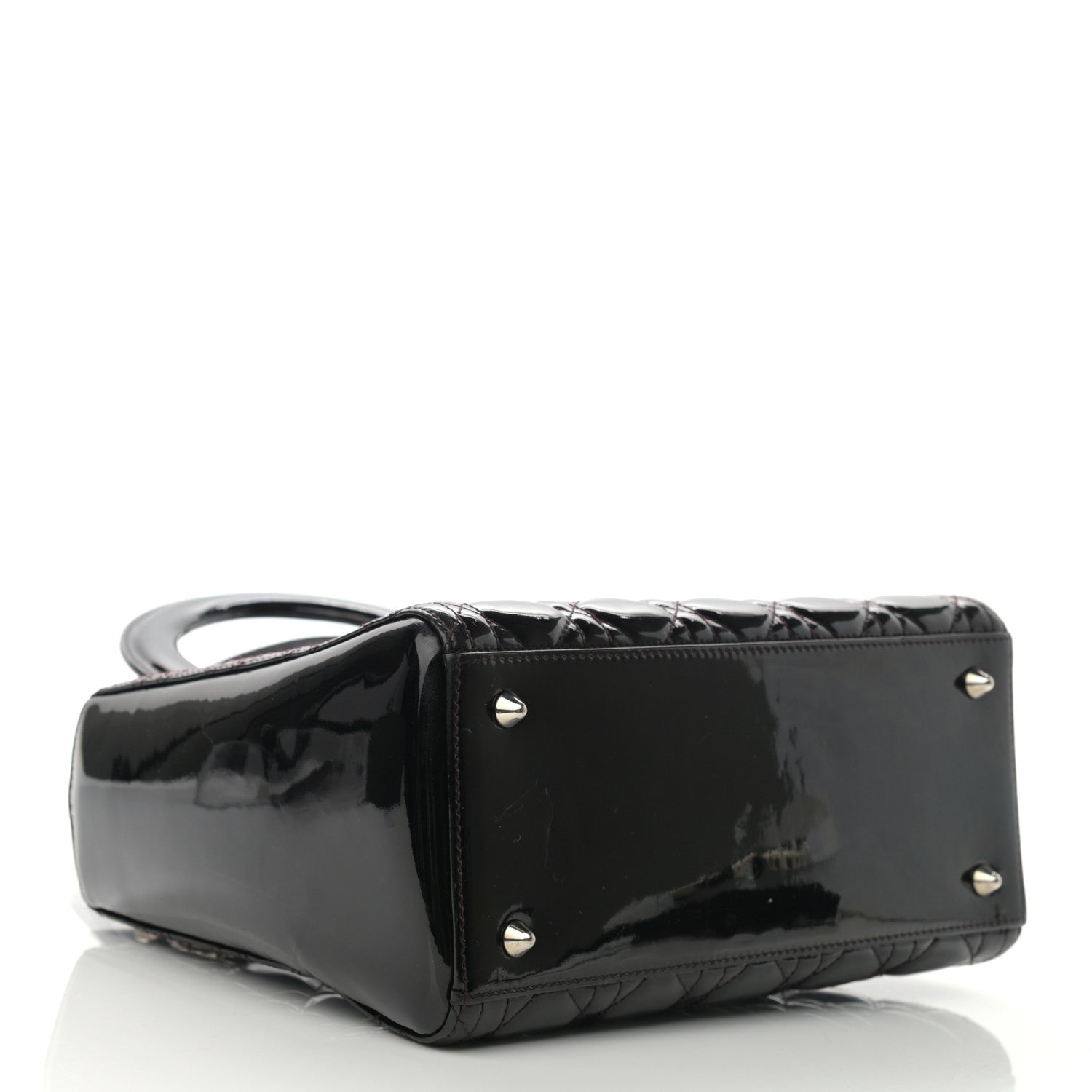 Christian Dior Patent Cannage Medium Lady Dior Black 4 of 11