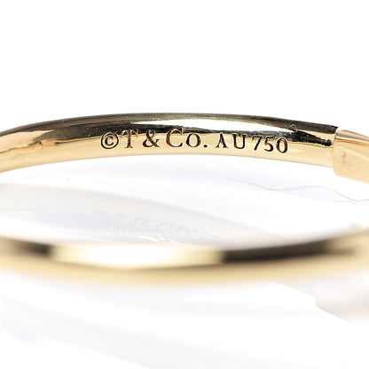Tiffany 18K Yellow Gold T Wire Ring 53 6.5 4 of 4