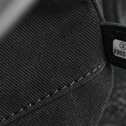 Chanel Mixed Fibers Calfskin Striped Medium Deauville Black 7 of 14