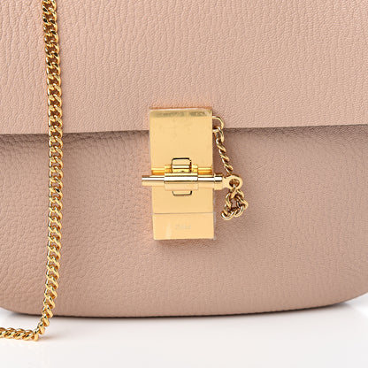 Chloe Grained Lambskin Drew Shoulder Bag Cement Pink 9 of 9