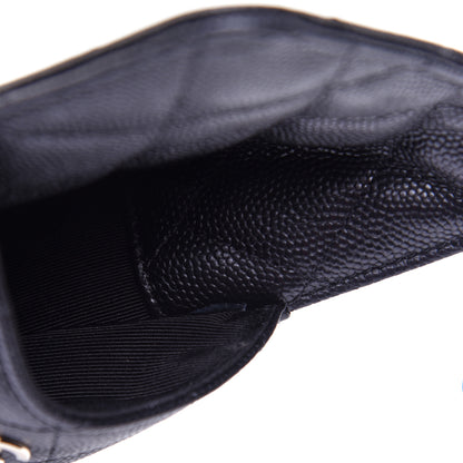 Chanel Caviar Quilted Classic Flat Wallet Pouch Black 10 of 11