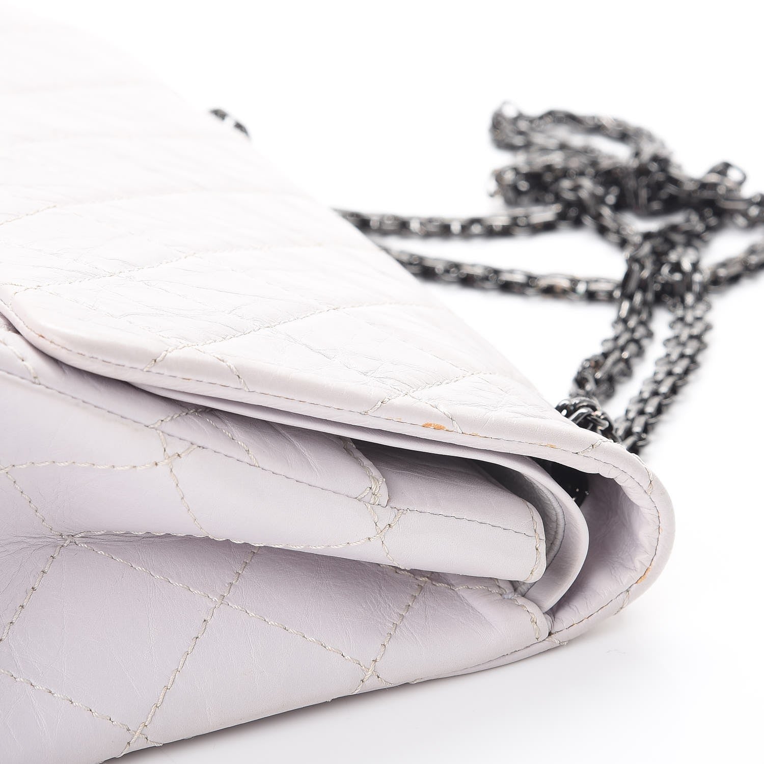 Chanel Aged Calfskin Quilted 2.55 Reissue 227 Flap White 12 of 13