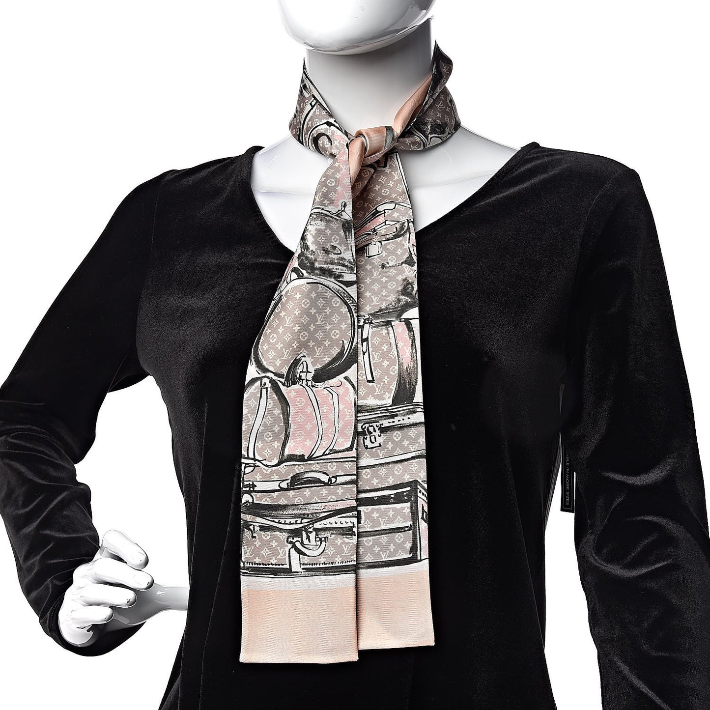 Silk Monogram Trunks Bandeau Rose Poudre