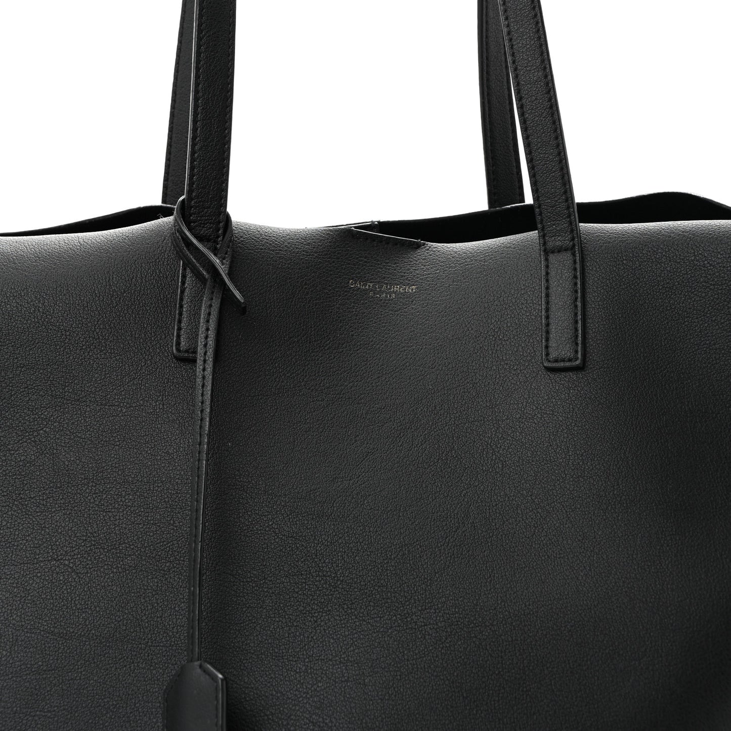Calfskin Large Shopping Tote Black