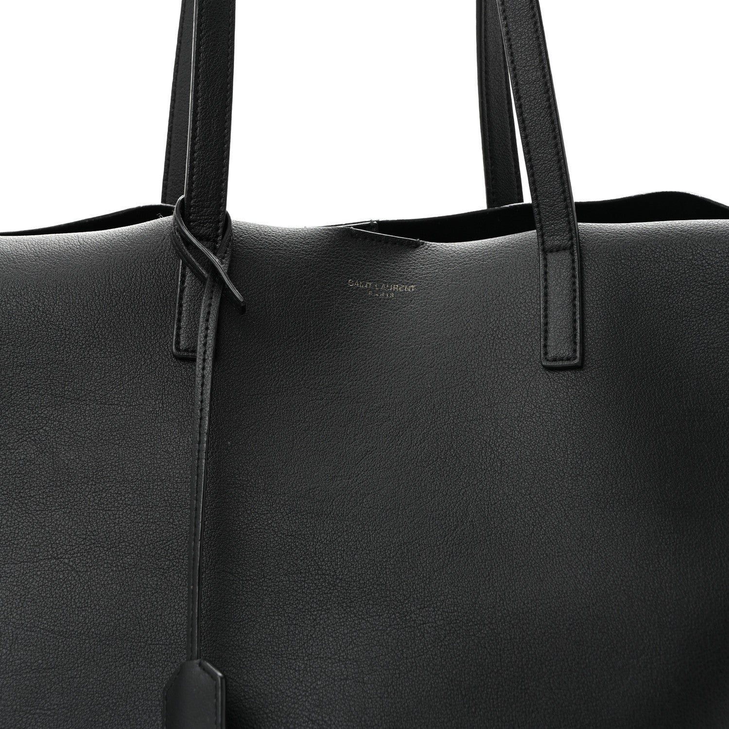 Saint Laurent Calfskin Large Shopping Tote Black 9 of 13
