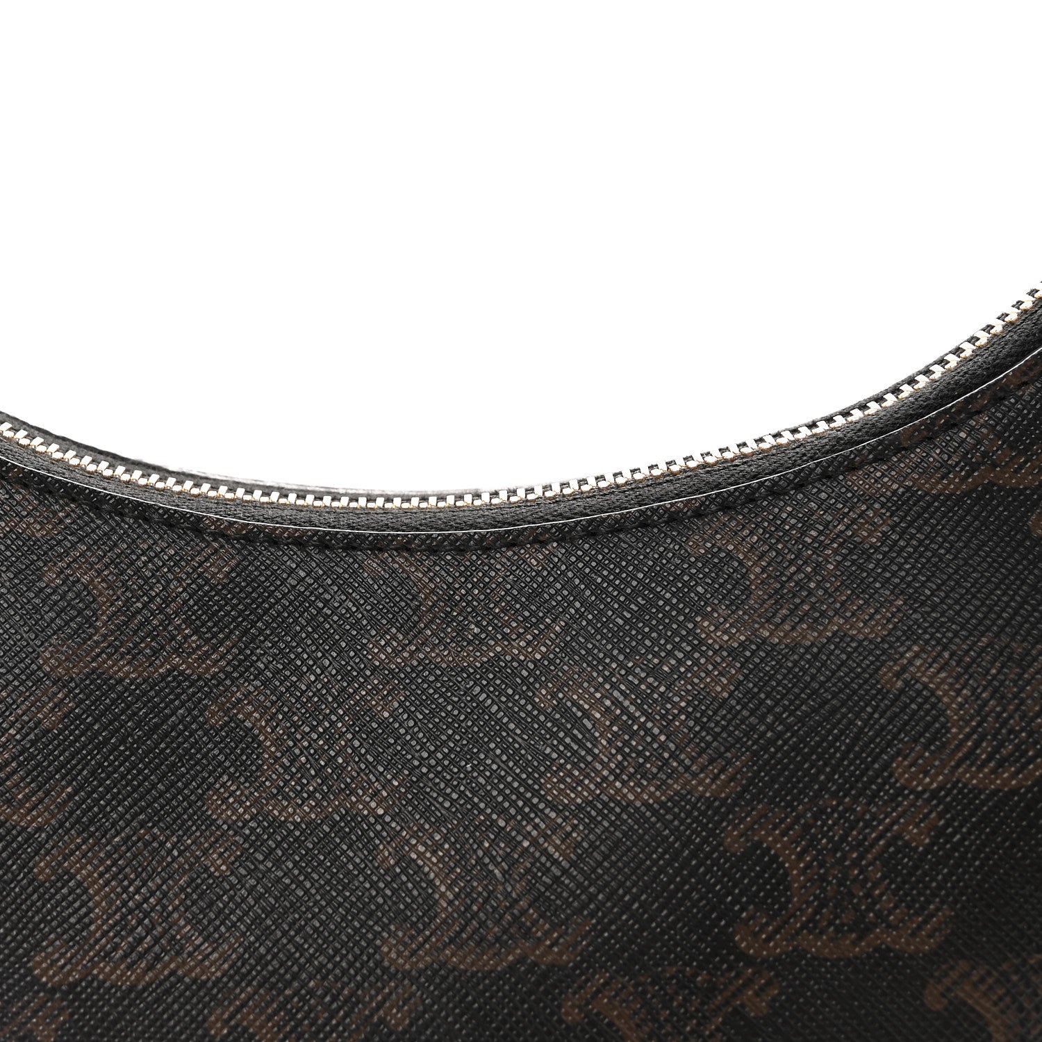 Celine Triomphe Canvas Calfskin Ava Shoulder Bag Tan 7 of 9