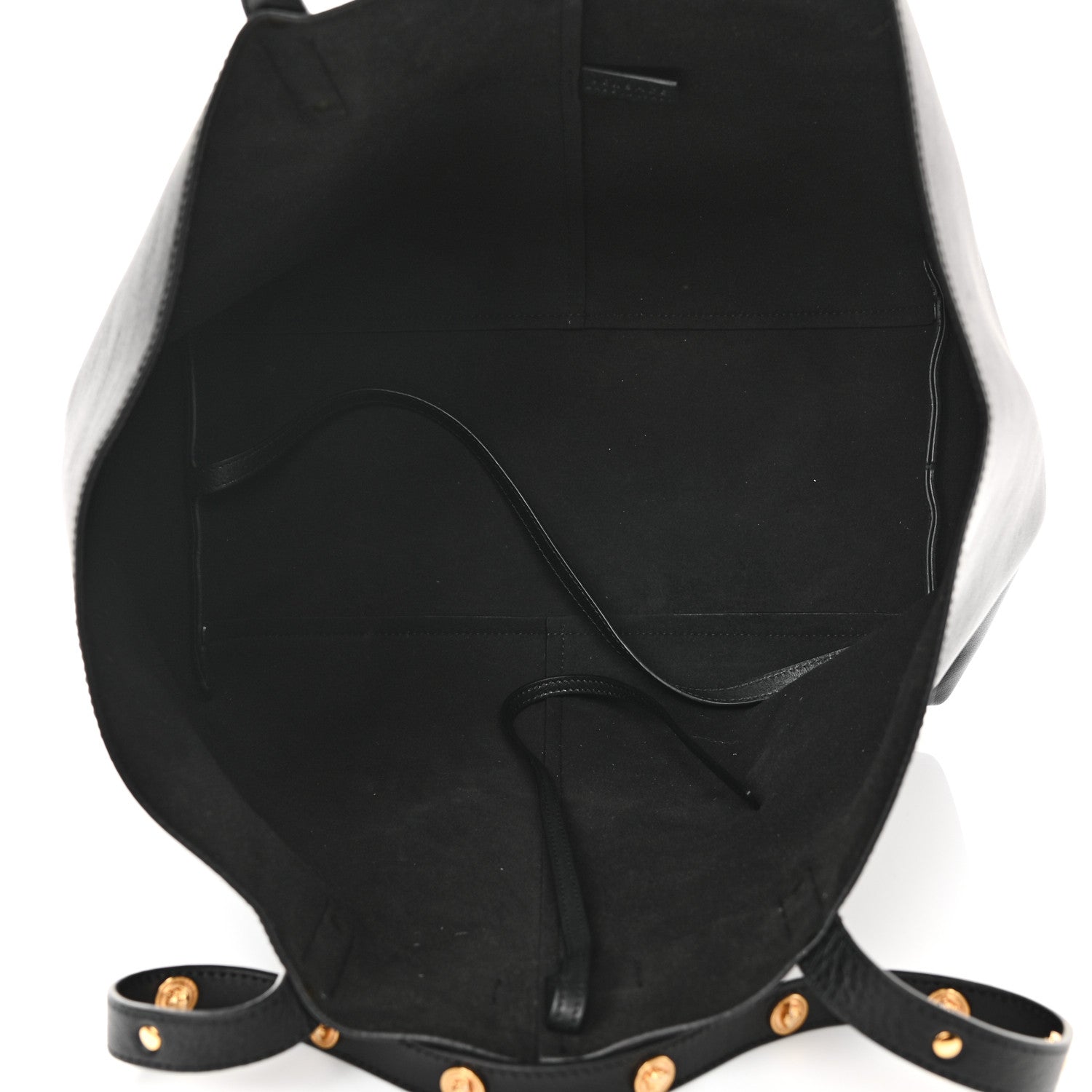 Versace Calfskin Palazzo Tote Black 5 of 10