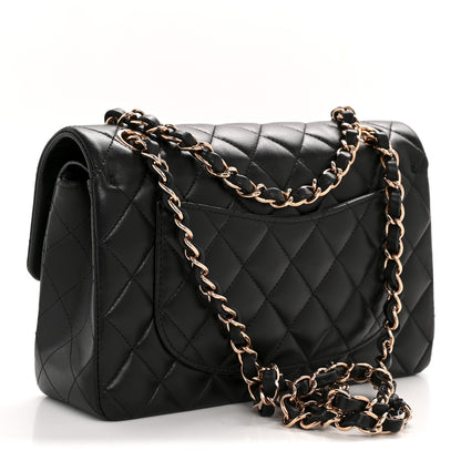 Chanel Lambskin Quilted Small Double Flap Black 3 of 15