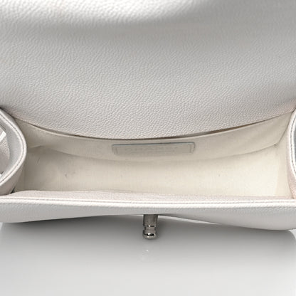 Chanel Caviar Quilted Small Boy Flap White 4 of 10