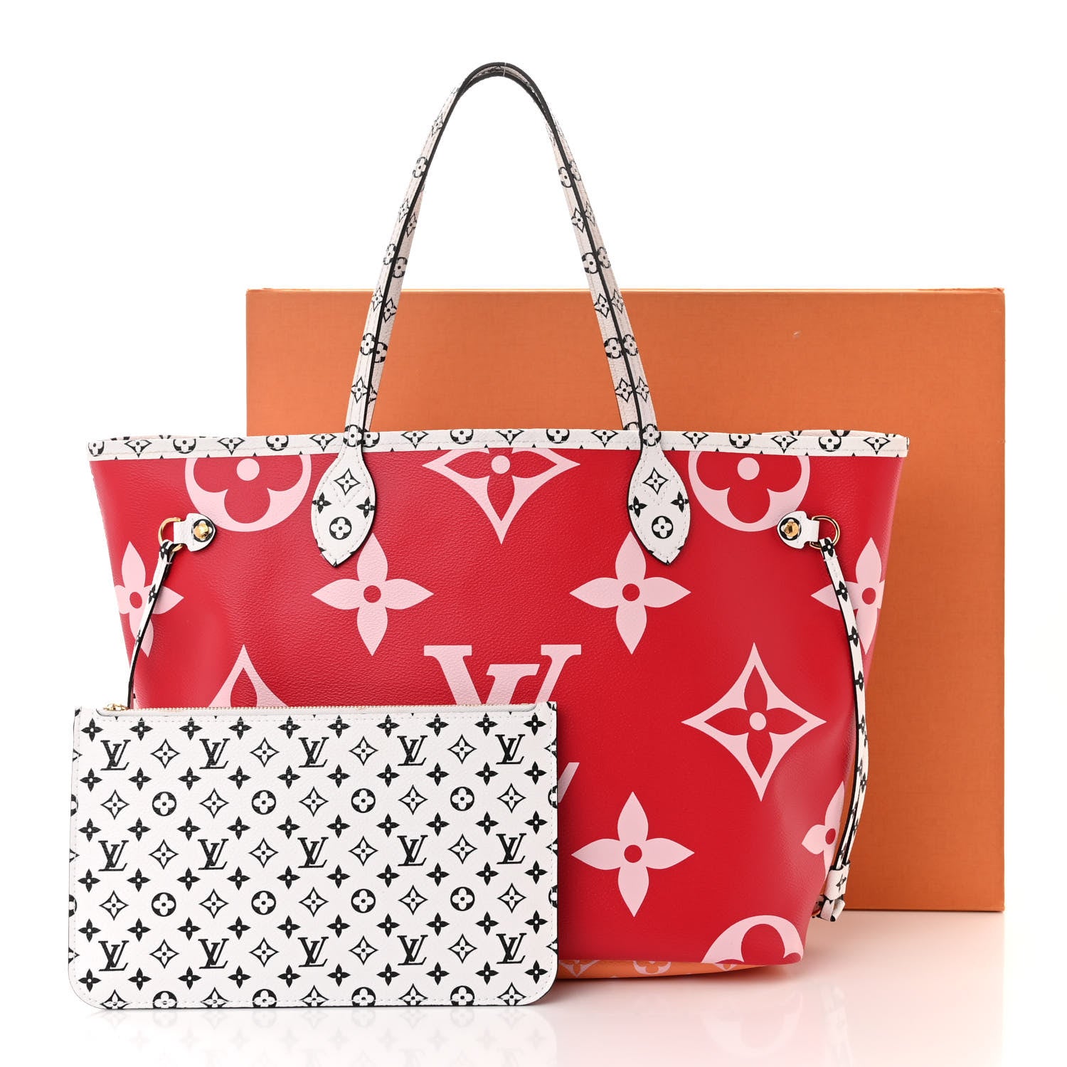 Louis Vuitton Monogram Giant Neverfull MM Rouge 15 of 15