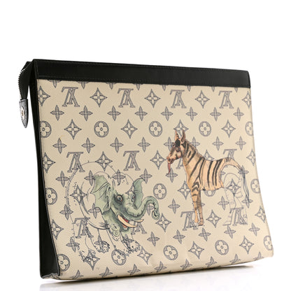 Louis Vuitton Savane Monogram Chapman Pochette Voyage GM Dune 3 of 12