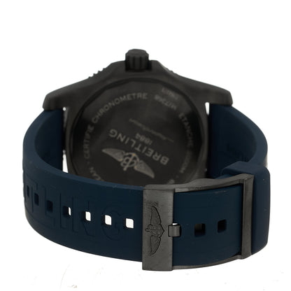 Breitling DLC Coated Stainless Steel Rubber 46mm Superocean Automatic Watch Blue M17368D71C1S1 3 of 5
