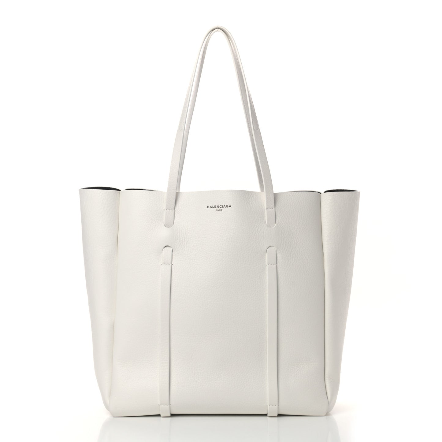 Veau Baltimore Double Sided Small Everyday Tote Optic White Black