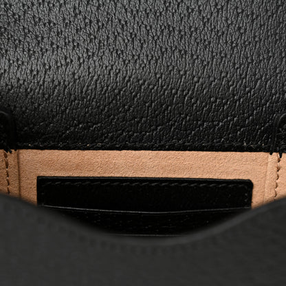 Gucci Boarded Plutone Calfskin Mini Horsebit 1955 Crossbody Bag Black 11 of 11