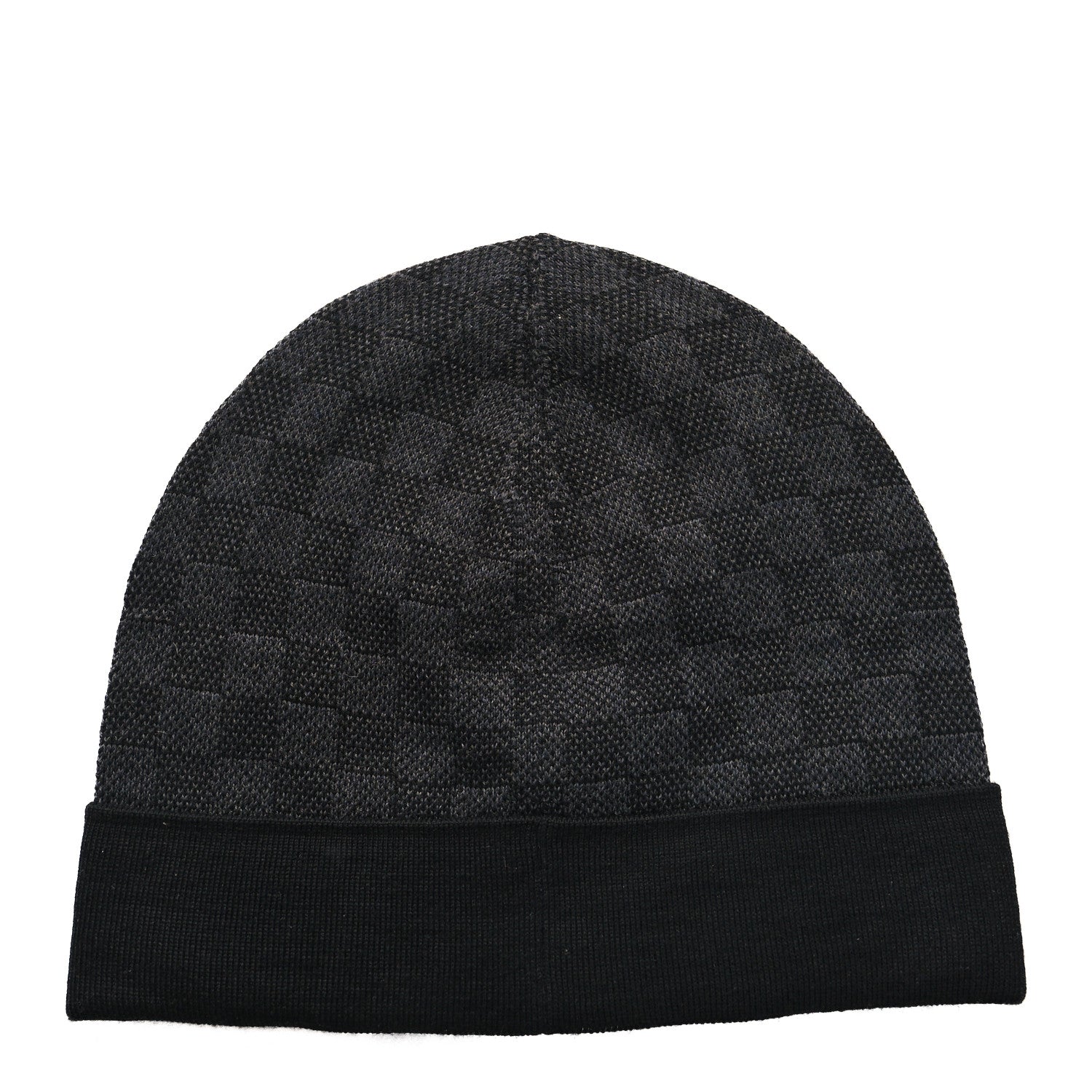 Louis Vuitton Wool Bonnet Petit Damier Graphite Beanie Hat 3 of 5