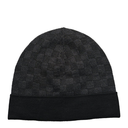 Louis Vuitton Wool Bonnet Petit Damier Graphite Beanie Hat 3 of 5