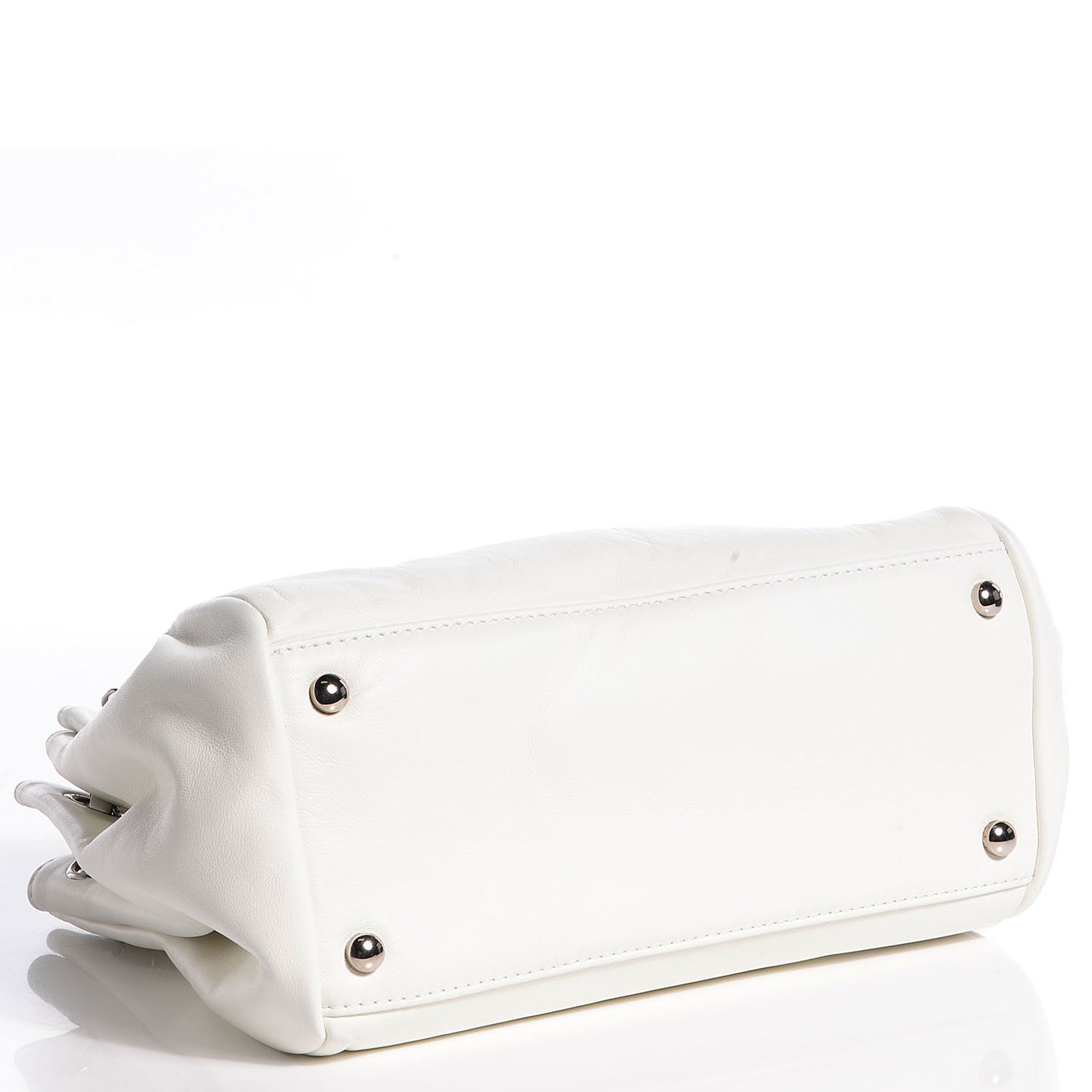 Lambskin Sensual Medium Flap White