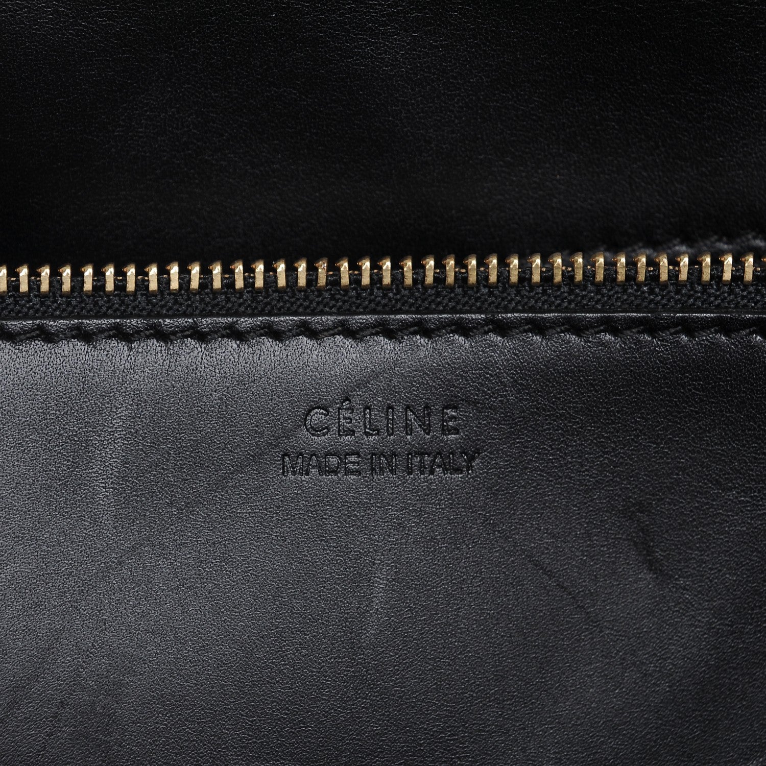Celine Elephant Calfskin Small Bi-Color Tie Knot Tote White Black 6 of 9