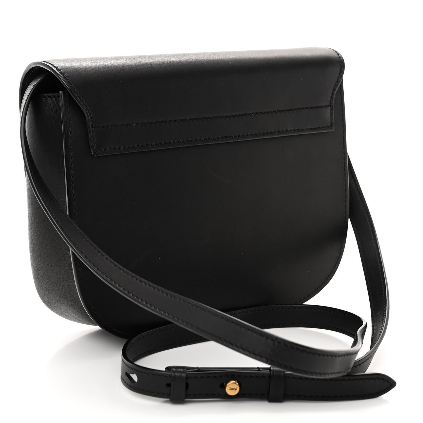 Smooth Calfskin Monogram Medium Kaia Satchel Black