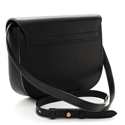 Saint Laurent Smooth Calfskin Monogram Medium Kaia Satchel Black 3 of 9