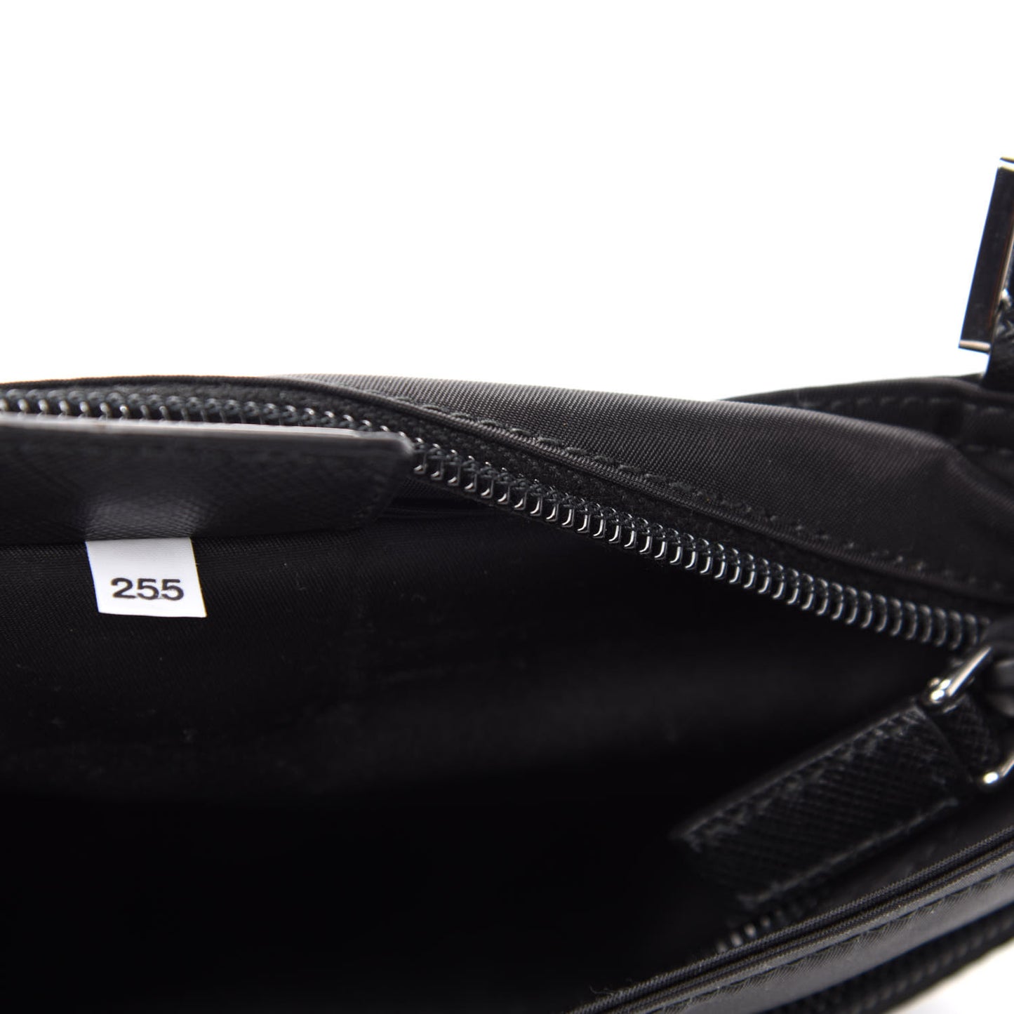 Nylon Vela Small Flat Messenger Bag Black