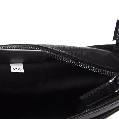 Prada Nylon Vela Small Flat Messenger Bag Black 9 of 10