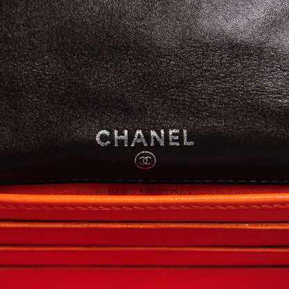 Chanel Calfskin Quilted Cambon Quilted Flap Wallet Dark Brown 6 of 8
