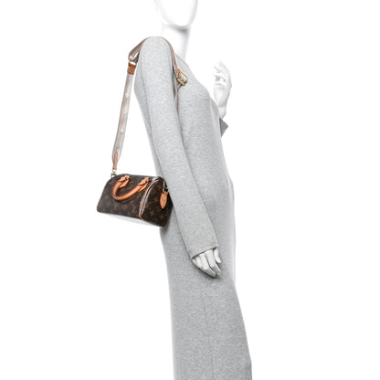 Louis Vuitton Monogram Speedy Bandouliere 20 Beige 2 of 12