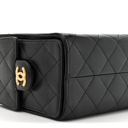 Chanel Caviar Quilted Mini Chanel 25 Handbag Black 9 of 11